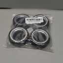 ShareGoo RC 1/10 On Road Tires & Wheel 12mm Hex Plastics Rims Compatible with Tamiya TT01 TT02 Kyosho Sakura D3 Traxxas 4Tec 2.0 1/10 RC On Road Racing & Touring Car (OD 66mm)