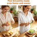 2 x 3 PCS Peeler with Wooden Handle, Bottle Opener, Vegetable Fruit Skin Peeling, Stainless Steel Blade Kitchen Tool