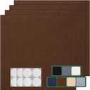 VallisCo Carpet Tile 30 Pack 12 X 12 Self Adhesive Carpet Floor Tiles Anti-Slip Squares Peel and Stick Floor Tile DIY Installation for Bedroom (Brown)