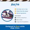 N-Bone Flossta Dual Action Dental Chews for Dogs, Unique Twist Shape for Deep Teeth Cleaning and Proactive Dental Care, Peanut Butter Flavor, 15 Count 12-oz Bag (EXP 07/29/27)