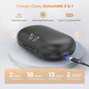 Hearing Aids, Hearing Aids for Seniors with Bluetooth, Rechargeable Hearing Aid with APP for People with Hearing Loss, 5 Levels of Volume Automatic Noise Cancellation, Clear Sound and Easy to Use, Black