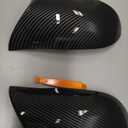 M Style Car Side Mirror Covers Caps Replacement for 2013-2018 BMW X5 F15 X3 F25(LCL) X4 F26 M40i X6 F16 Exterior Carbon Fiber Accessories Tuning Body Parts & Trim (Left-Right)