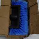 Car Wash Brush Head, 10 Inch Automotive Wash Brush Head with Soft Bristles, Flow-Thru Dip Brush for Vehicle Boat RV Camper Truck Washing, Universal Car Accessories (Blue)