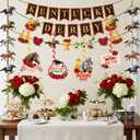 17Pcs Derby Decorations Banner Set Include NO DIY 3Pcs Horse Party Banner 12Pcs Horse Racing Decorations Hanging Swirls and 2Pcs Hanging Garland Decor for Run for The Roses Derby Party Decor Supplies
