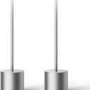 SAKRINGT Cordless Table Lamps Rechargeable,6000mAh Portable Battery Operated LED Table Light for Restaurant Outdoor 2 Pack Silver