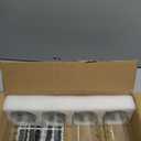 4-pack 25oz Glass jars with Airtight Lids & Label, Overnight Oats Jars Containers with 750ml Scale, Wide Mouth Mason Salad Jars, Glass Food Storage Containers for Snacks Yogurt Spice Sugar