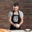 APASIN Funny Cooking Apron for Dad, Grilling apron for men with 2 large pockets, Adjustable neck strap, Gift for Dad, Father (Best Flippin' Dad Ever)