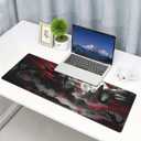 2 x Extended Gaming Mouse Pad, Large Desk Mat XL Anime Mouse Pad Waterproof with Stitched Edges, Non-Slip Desktop Pad for Home and Office, Level Up Your 31.5x11.8 Inch (Night canyon2)