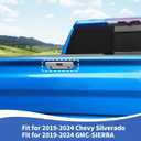 RAZPOY Tailgate Handle Cover Trim Compatible with Chevy Silverado & GMC-Sierra 2019-2024, Chrome