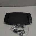 Elite Gourmet EGR8152 Electric 9.75" x 7" Personal Compact Griddle, Cool-touch Handles Non-Stick Surface, Removable/Adjustable Thermostat, Black