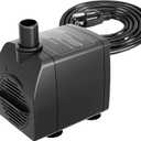 Submersible Pump 200GPH with AUTO-Shut-Off 5.2ft High Lift for Fountains, Hydroponics, Ponds, Aquariums & More