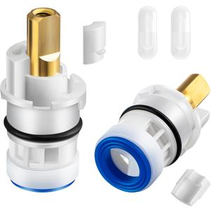 Enhon 2 Pack Faucet Cartridge Compatible with DELTA RP47422, Faucet Repair Kit Compatible with 2 Handle Victorian Faucets Only, Stem Replacement Two Handle Ceramic Stem Cartridge