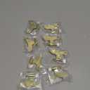 OBTANIM 8 Pack Hinge Pin Door Stopper Heavy Duty Metal Adjustable Door Stops with Rubber Bumper Tips (Gold)