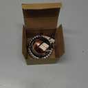 Oil Lamp Burner #2 Size Bronzy Plated Burner for Antique Lamps Oil Lamp Replacement Kerosene Lamps Parts with Reduction Collar and Cotton Lamp Wick Fits Holds a 3 Inch Base Chimney (Pink Bronze/1 Pk)