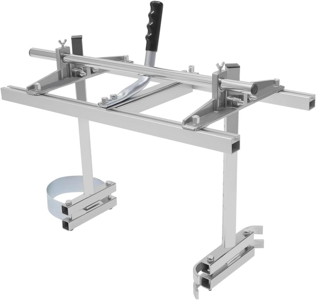 24inch Portable Chainsaw Mill, Adjustable Chainsaw Mill 14" to 24" Guide Bar, Portable Planking Milling Attachment for Log to Lumber, Aluminum Alloy Sawmill Jig for Woodworkers & DIYers