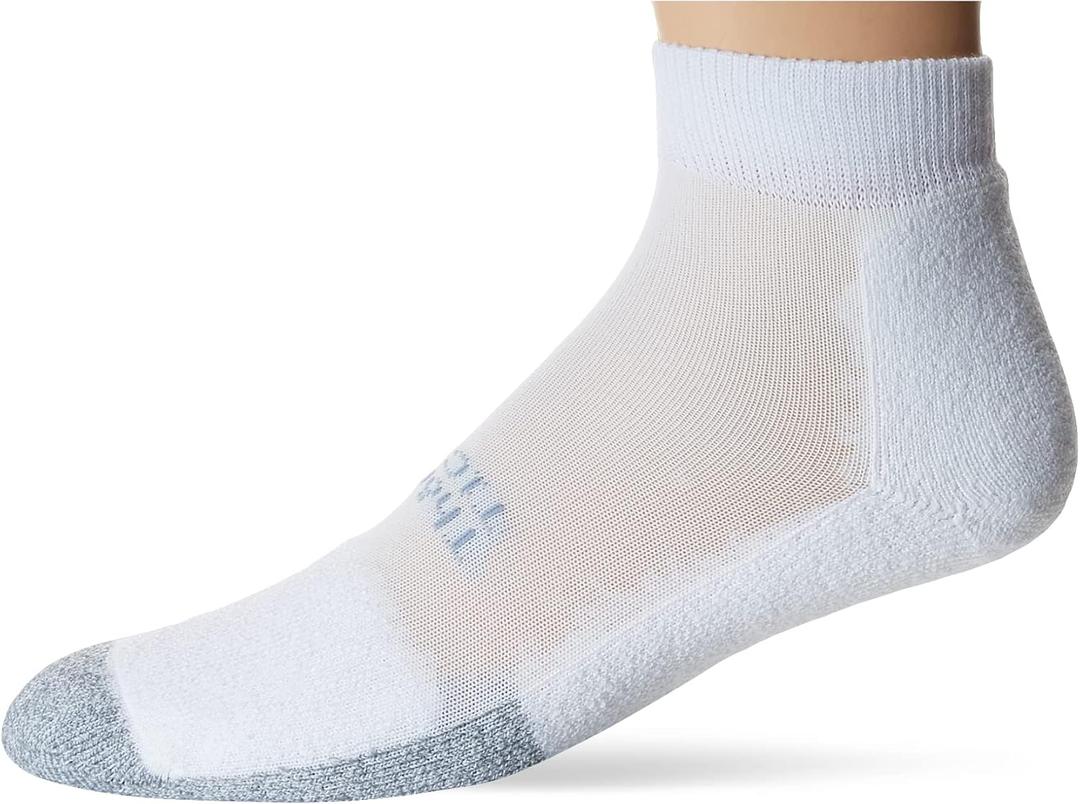 Thorlos Men's T1cmu Thin Cushion Ankle Socks (6-8, White)
