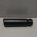 Exhaust Tip 2.5" Inlet, 3" Outlet 12" Overall Length, Premium Stainless Steel with Wear Resistant Black Coating, Rolled Angle Cut, Bolt-On Easy Installation, for Truck Diesel Tail Pipe