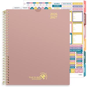 POPRUN Teacher Planner 2026-2027, 8.5" x 11", Academic Lesson Plan Book