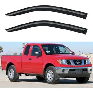 Window Visors Rain Guards for 2005-2020 Nissan Frontier King Cab, Out-Channel Window Vent Wind Deflectors Visors Shades for 05-20 Frontier Extended Cab, 2PCS