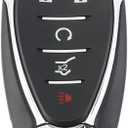 Key Fob Cover Shell Case Replacement 5 Buttons Key Fob Remote Control Shell Case - Compatible for Chevrolet Equinox 2018-2021 for Chevrolet Blazer 2019-2020 - Replace Part M3N-40821302 HYQ4AA