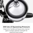 Tribest Pro MJP-105 XL Professional Manual Cold Press Juicer Machine for Pomegranates and Citrus, Black