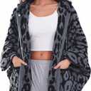WDCOZY Wearable Blanket Hoodie Poncho Throw Comfy Soft Warm Cape Shawl Cozy Cloak Wrap Hooded with Sleeves For Women Adults