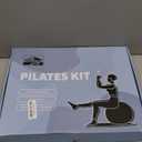 Pilates Ring and Ball Set, at Home Pilates Kit with 14" Exercise Ring, Mini Ball (Purple)