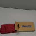 MIULEE Pack of 2 Christmas Red Couch Throw Pillow Covers 12x20 Inch Soft Chenille Pillow Covers for Sofa Living Room Solid Dyed Pillow Cases