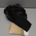 Karenhi 3 Pcs Halloween Costume for Women Long Black Braided Wig with Wig Cap Calf Socks Halloween Cosplay Party Accessories