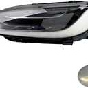 LED Headlamps, Compatible with 2022 2023 2024 Tesla X Plaid Base Sport Utility 4-Door Headlights, Replace 1800040-00-B 180004000B 1800040 Front Left Driver Side Led Matrix Head Lamps Assembly
