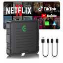 Wireless CarPlay Adapter for Convert Wired to Wireless Car Play Adapter Fast Stable Connection 2025 Upgrade Ai Box Car Play Support Netflix, YouTube, TF Card Plug Connection, Cars from 2015 & iOS 10+