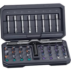 42 in 1 Magnetic Screwdriver, Screwdriver Set, Multi Bit Ratcheting Screwdriver Set with Storage Case Repair Tool Kit for Computer, Eyeglass, Bicycles, Watch, Ring Doorbell, Furniture and DIY