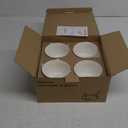 Luvan 4Pcs 12.8oz Butter Warmers for Seafood, Butter Melter with Stands and 20Pcs Tealight Candles,Ceramic Butter Warmer Set for Lobster, Personal Fondue Set Melted Butter Cups for Seafood, Fondue