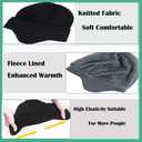 JHDESSLY Men Women Winter Beanie Hat Knit Earflap Stocking Caps Warm Fleece Lined for Outdoor