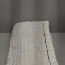 Plush Sofa Cover Washable, Cozy and Soft Faux Fur Couch Covers, Non Slip Fuzzy Furry Sofa Mats for Babies Pets(White/28x82 in/4-Seater Sofa Cover)