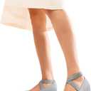 DREAM PAIRS Women's Ballet Flats, Comfortable Slip-On Square Toe Dress Shoes with Elastic Ankle Straps (7.5)