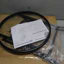 Outdoor Side Table - Small Patio End Table All Weather, Patio Furniture Sets and Outside Furniture for Pool, Balcony, Deck, Porch, Black