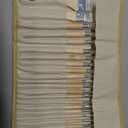 Paint Brushes Set of 24 Pieces Wooden Handles Brushes with Canvas Brush Case, Professional for Oil, Acrylic and Watercolor Painting (Large)