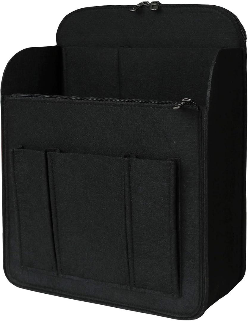 APSOONSELL Backpack Organizer Insert, Felt Bag Organizer for Rucksack Shoulder (XL, Black)