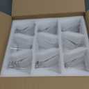 Mfacoy Martini Glasses Set of 9(Buy 8, get 1 Free), Crystal Cocktail Glasses 8 Ounces, Hand Blown Stemless Martini Glasses for Bar, Martini, Cosmopolitan, Manhattan, Gimlet, Pisco Sour Brandy