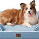 EHEYCIGA Orthopedic Dog Beds Large Sized Dog, Waterproof Washable Pet Bed
Non-Slip Bottom and Egg-Crate Memory Foam XL Dog Couch Bed with Washable Removable Cover, Washed Blue, 41Inch