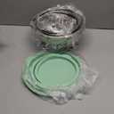 Mixing Bowls with Lids Set, Stainless Steel Mixing Bowl Set with Colander, Strainer with Bowls - Pistachio