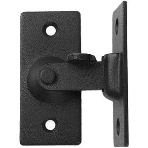 Mini Size 90 Degree Door Latch Sliding Screen Door Latch Barn Door Lock Hasp Latch Clasp Lock Pocket Door Locks and Latches Black Small*