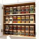 TBWIND 20 Pack 10 oz Square Glass Spice Jars with Lids and Labels Airtight Small Spice Containers Set, Clear Glass Storage Jars for Seasoning, Spices, Kitchen Pantry Organization