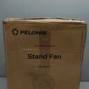 PELONIS 16'' Pedestal Fan for Bedoom with Remote, Upgraded, Standing Fan with 7-Hour Timer, 90° Oscillation, 3-Speeds, Adjustable Height, Electric Cooling Fans for Living Room and Office