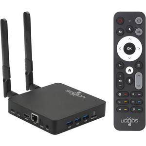 Ugoos AM9 TV Box Android 14.0 Amlogic S905x5 4GB RAM 64GB ROM 2.4G/5G Dual WiFi Ethernet 1000M USB 3.0 BT5.2 Support AV1 VP9 H.265 4K HDR Box