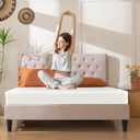 Biscaynebay Decorative Box Spring Covers King & Cal King Size, Ivory Luxurious Jersey Knitting Stretchy Wrap Around 4 Sides Bed Skirts for Home/Hotels, Easy Fit Wrinkle Free Machine Washable