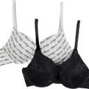 Aeropostale Women's 2-Pack Push Up Bra (34C)