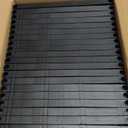 Kitsure Shoe Rack - 10-Tier Large Capacity Shoe Organizer Shelf with Dust Cover & Side Pockets, Rust-Proof Metal Shoe Rack for Closet, Entrance, Living Room, 33.6" x 12.4" x 69.3", Black