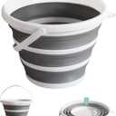 Collapsible Water Bucket (10L / 2.6 Gal)  Portable, Easy to Carry & Store, Ideal for Car Wash, Cleaning, Camping, Fishing and Outdoor Activities with Collapsible Handle Design
